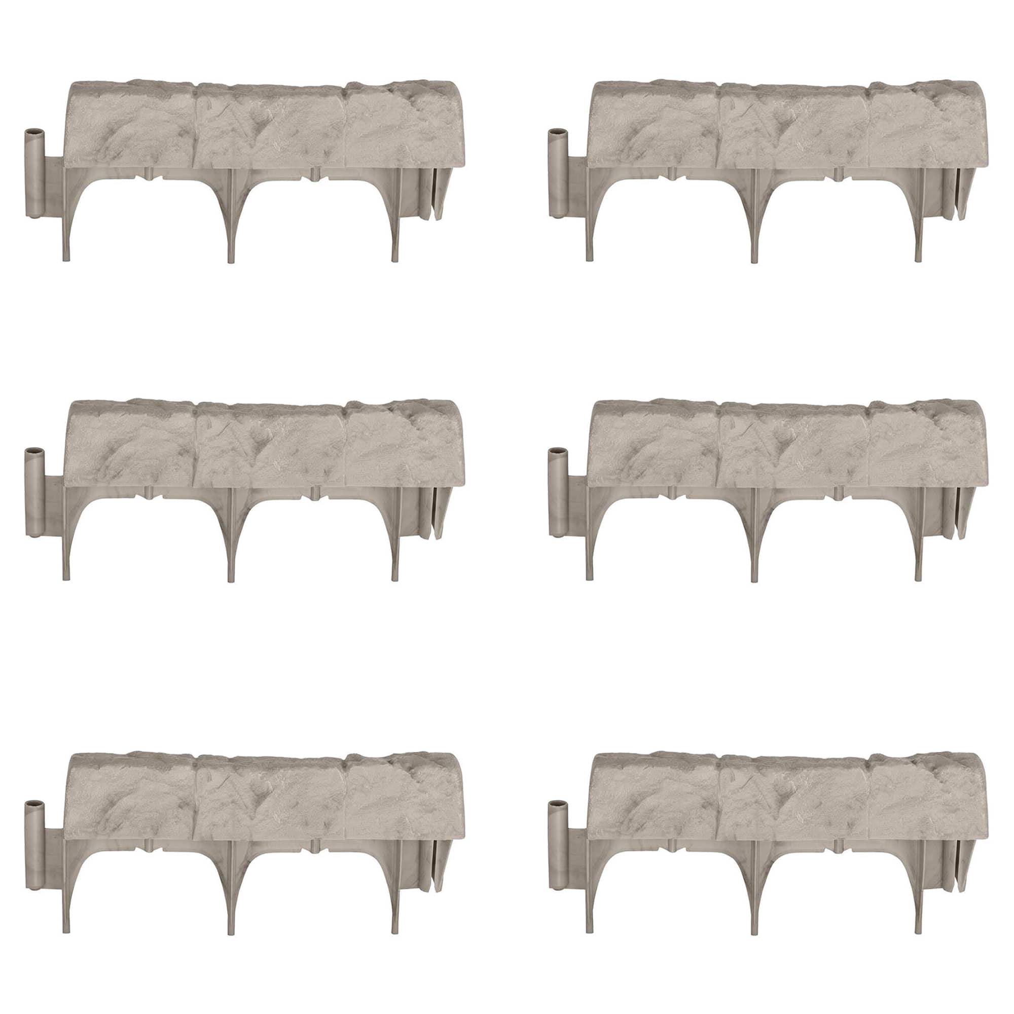 Suncast - 12 Inch Landscape Design Border Decorative Natural Stone Edging (6 Pack) price history on PriceWatchPro