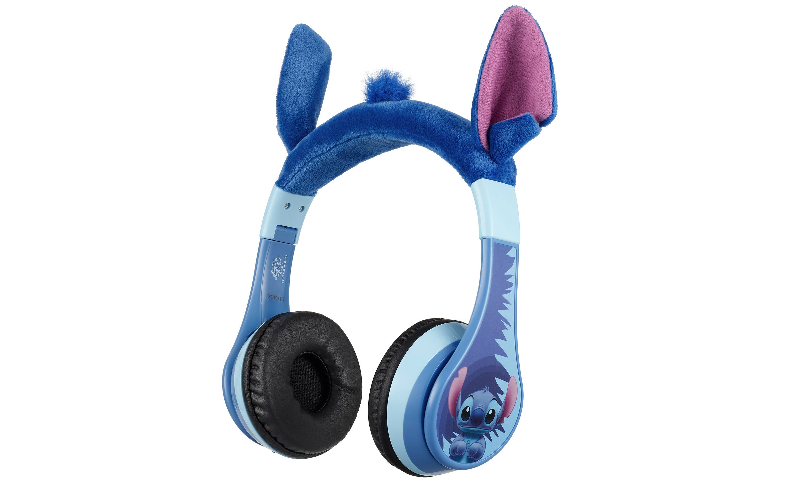 eKids Disney Stitch Bluetooth Headphones for Kids, Wireless