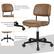 PU Leather Upholstery Backrest for Extraordinary Comfort Mute Smooth Rolling Casters for Easy Movement Sturdy Base to Ensure Strong Load-bearing