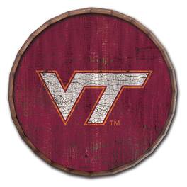 Fan Creations - Virginia Tech Hokies 24" Cracked Color Barrel Top Sign - Multicolor