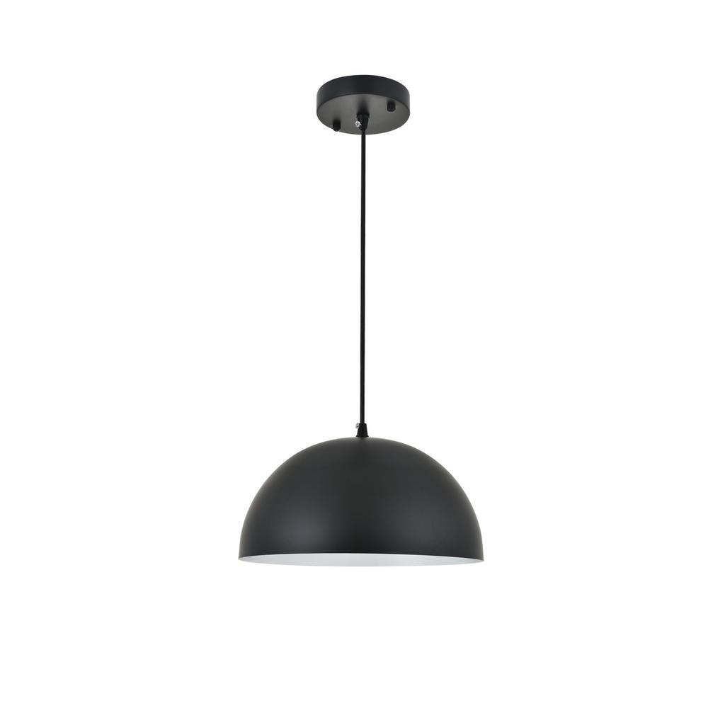 Alt View 10. Living District - Forte 1 light black Pendant - Black.