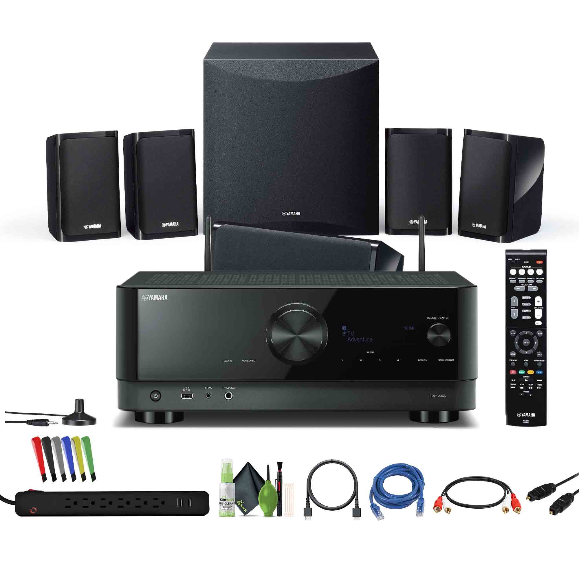 Yamaha - YHT-5960U Home Theater System with 8K HDMI and MusicCast