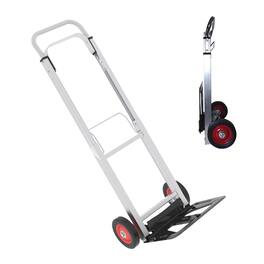 LOVMOR - Heavy Duty Folding Hand Truck Dolly with Wheels and Telescoping Handle - Antique Black