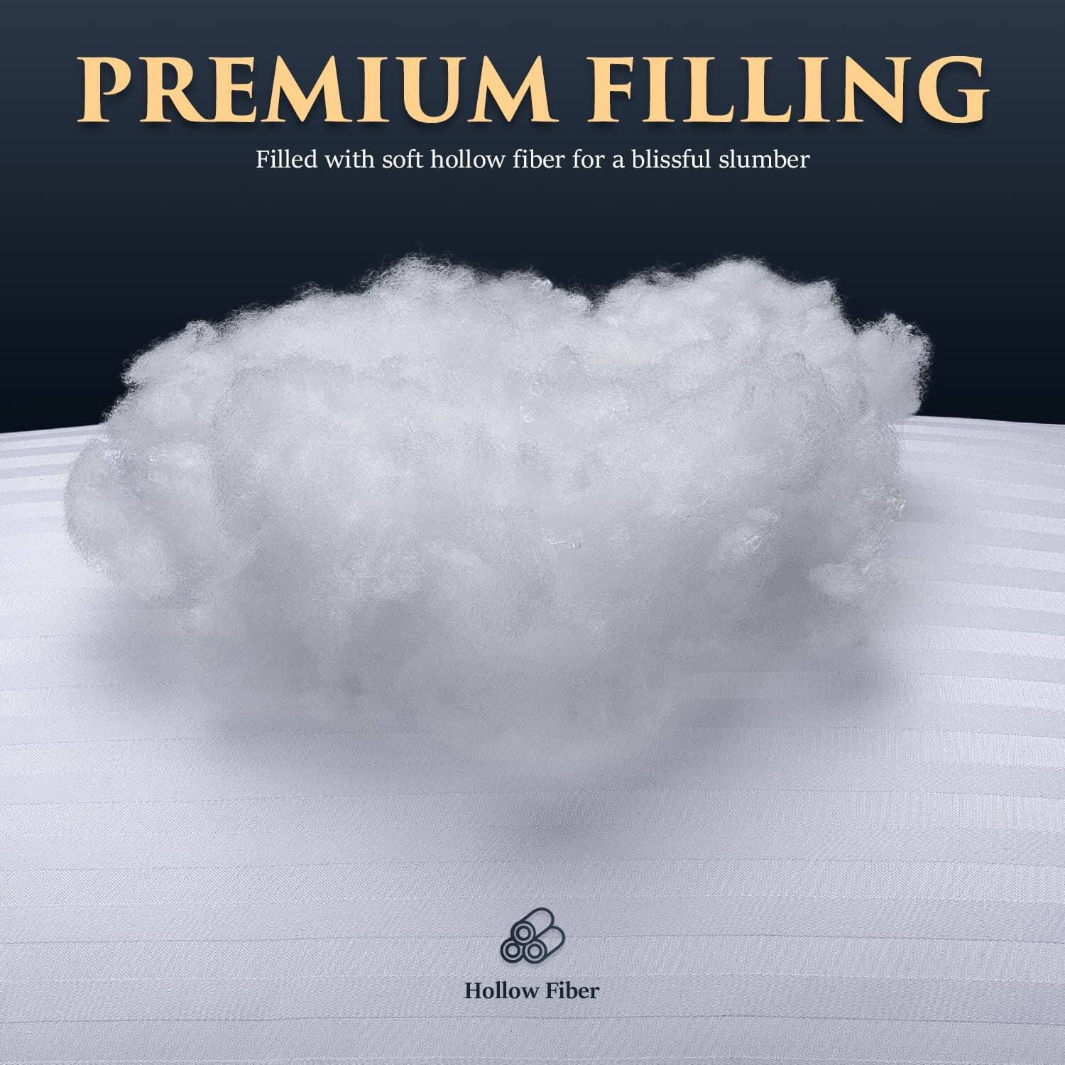 PREMIUM FILLING

Filled with soft hollow fiber for a blissful slumber

Hollow Fiber