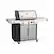 Left. Weber - Genesis S-335 Propane Gas Grill - Stainless Steel.