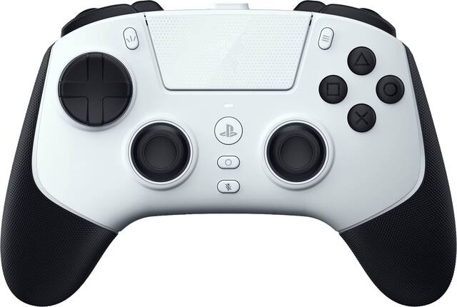 Razer - Raiju V3 Pro Wireless Gaming Controller with TMR Thumbsticks and Remappable Buttons for Playstation 5 and Windows - White