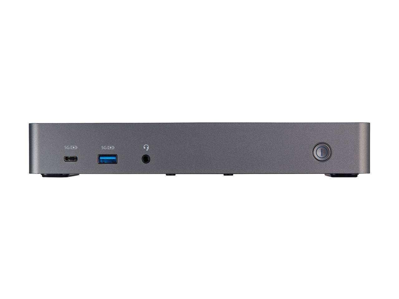 Alt View 3. StarTech.com - USB-C & USB-A Dock - Triple 4K 60Hz Monitor Dock w/ DP/HDMI, 85W PD, 6x USB 10Gbps, GbE & Audio (DK31C3HDPD).