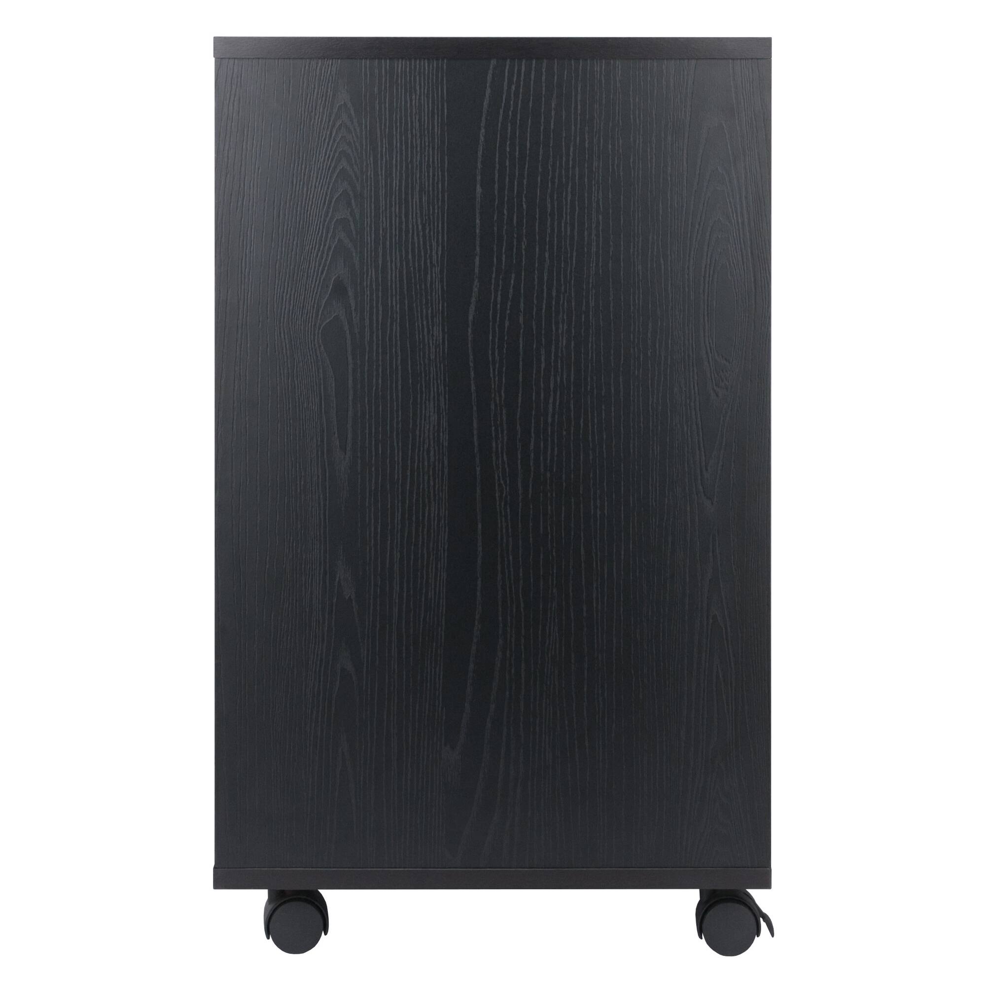 Winsome Wood Halifax 5 Drawer Multi Storage Mobile Cabinet Black - Best Buy