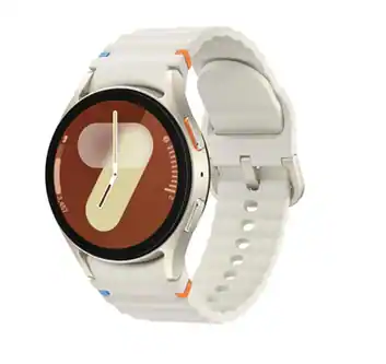 Front. Samsung - Galaxy Watch7 40mm 4G LTE Sport Smart Watch - Small/Medium Band - Cream - Cream.
