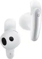 Soundcore - by Anker Liberty Buds Semi-In-Ear Adaptive Noise Cancelling Bluetooth Wireless Earbuds - White - Front_Zoom