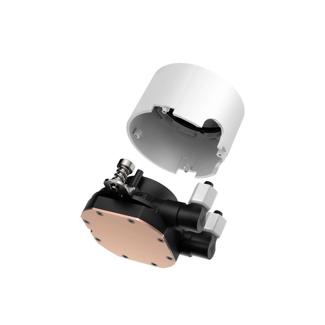 Alt View 1. PCCOOLER - DA240 ARGB WH CPU Liquid Cooler with 120mm PWM ARGB FAN - White.