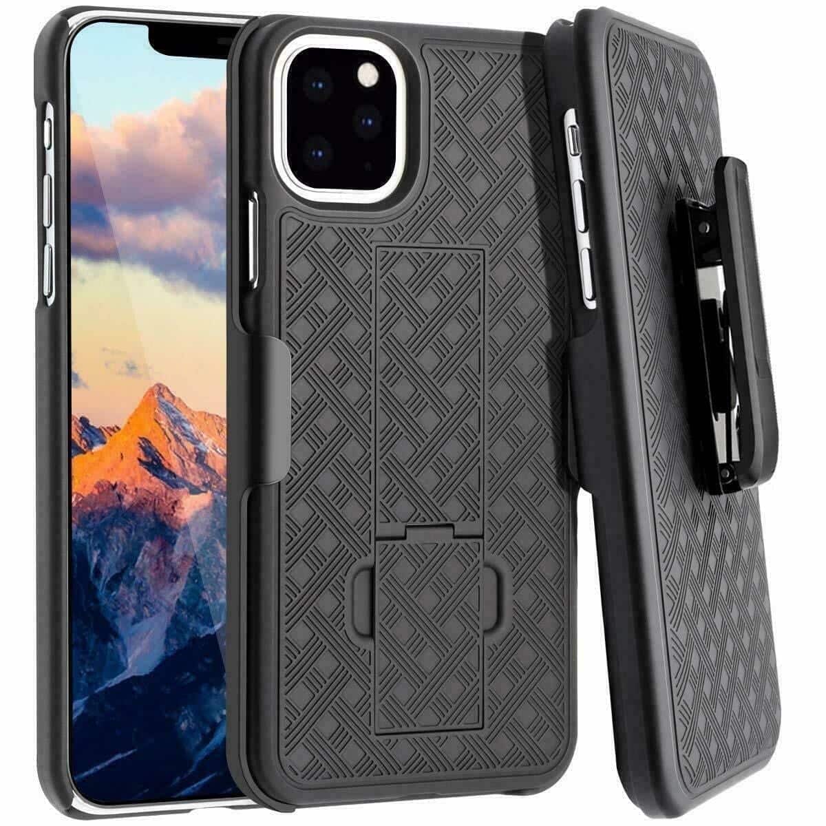 RomeTech - Shell Holster Combo Case for Apple iPhone 11 Pro Max - Black