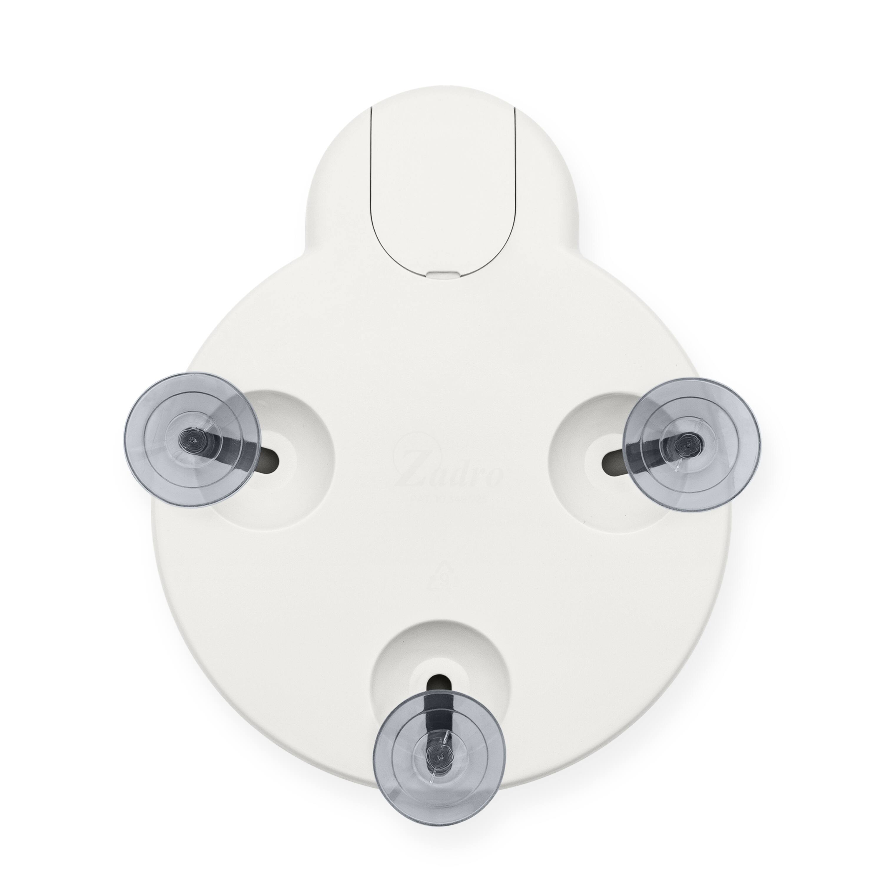 Alt View 4. Zadro - LED Lighted Compact Mirror with 10X Magnification and Suction Cups for Easy Mounting - White.