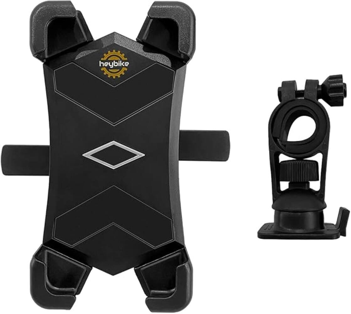 Front. Heybike - Phone Mount 2.0 - Black.