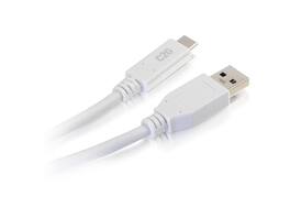 Cables to Go - C2G 28835 C2G 3FT USB 3.0 USB TYPE C TO USB A USB CABLE WHITE M/M