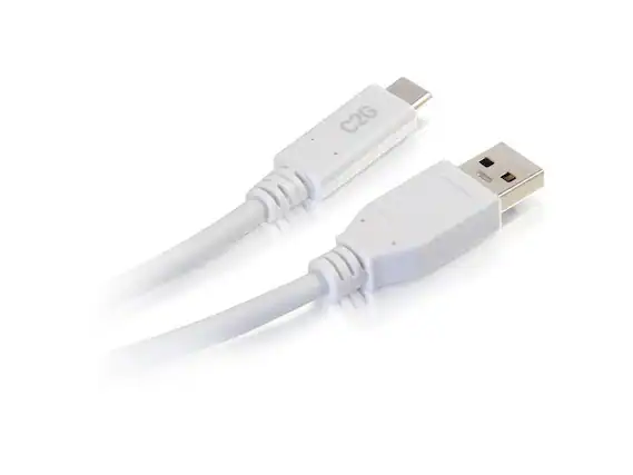 Front. Cables to Go - C2G 28835 C2G 3FT USB 3.0 USB TYPE C TO USB A USB CABLE WHITE M/M.
