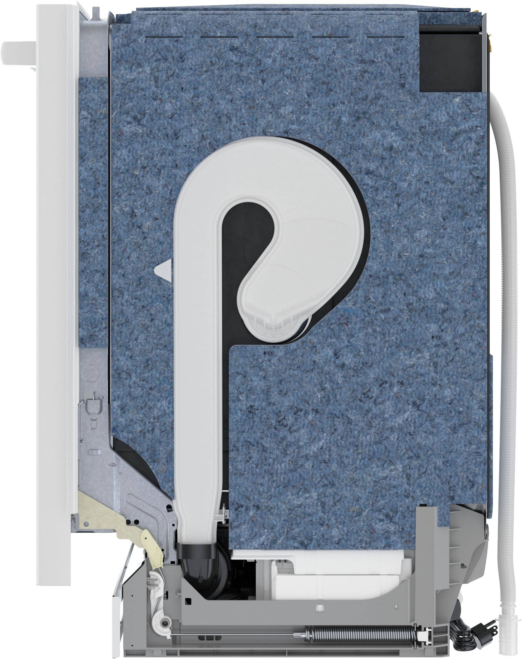 Left. Bosch - 800 Series 24" Top Control Smart Built-In Stainless Steel Tub Dishwasher with 3rd Rack, 42 dBA - White.