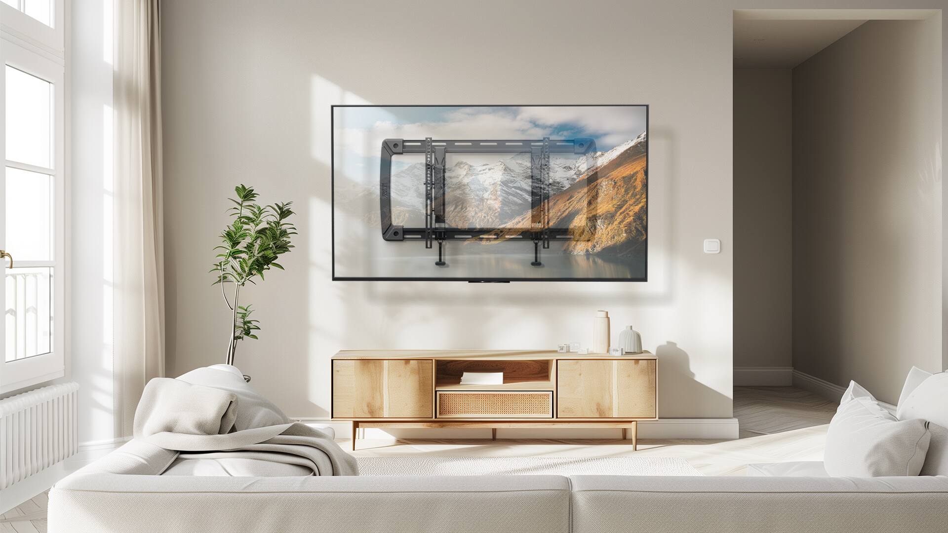 Alt View 11. ErgoAV - 46″ -100″ Extend & Tilt TV Mount - Black.