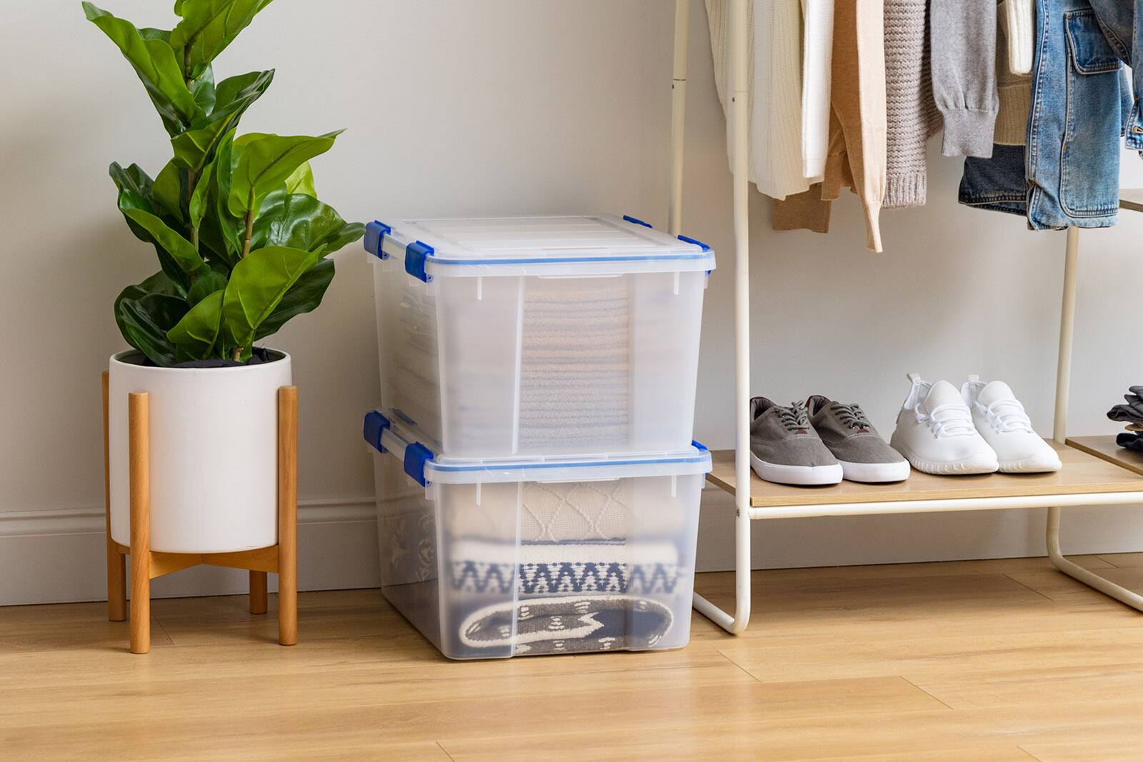 Alt View 10. IRIS USA - IRIS USA Storage Box with Gasket Seal Lid, Heavy Duty Moving Containers with Tight Latch, Weather Proof Tote Bin -.