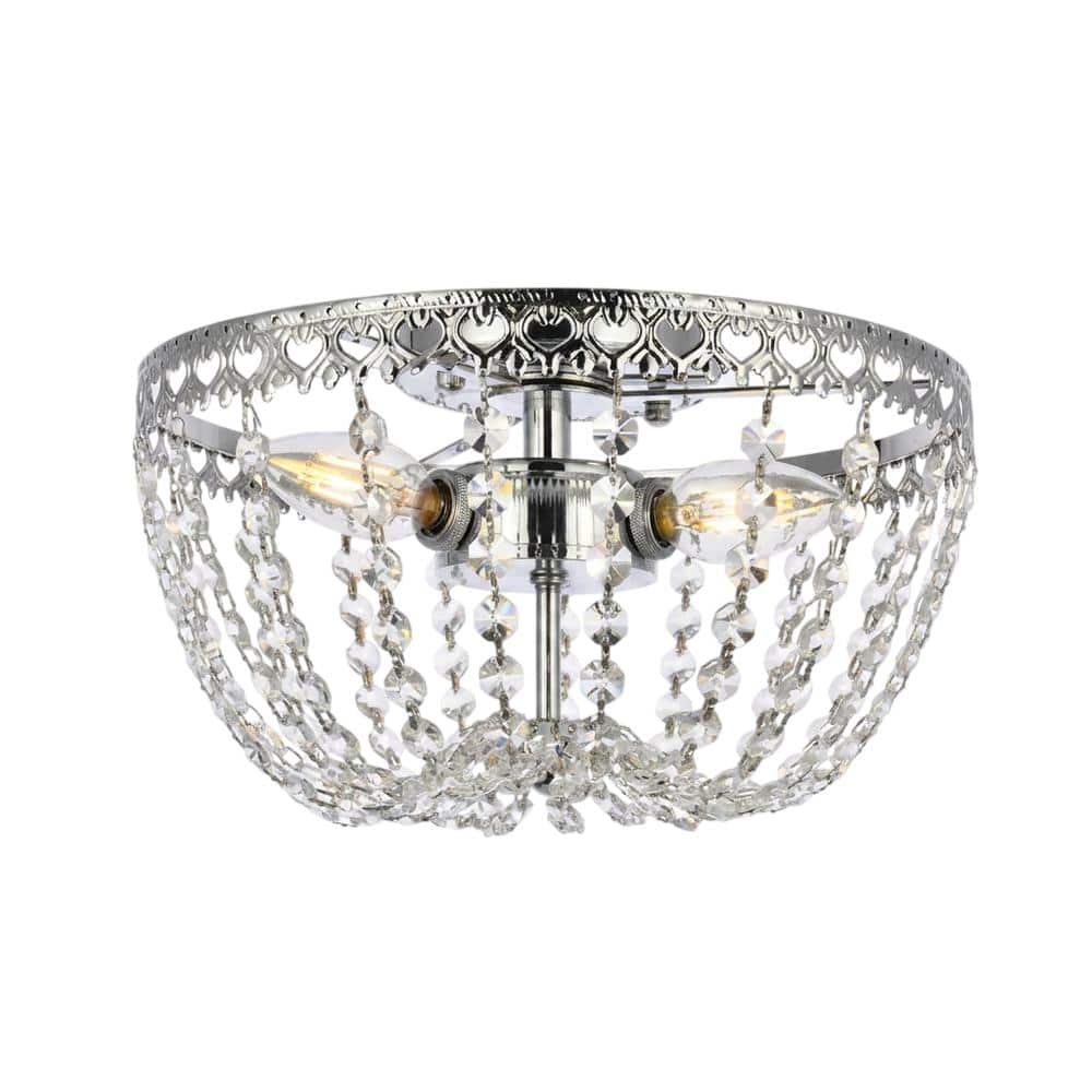 Elegant Lighting - Kylie 12 inch flush mount in - Chrome price history on PriceWatchPro