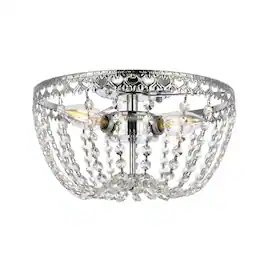 Elegant Lighting - Kylie 12 inch flush mount in - Chrome