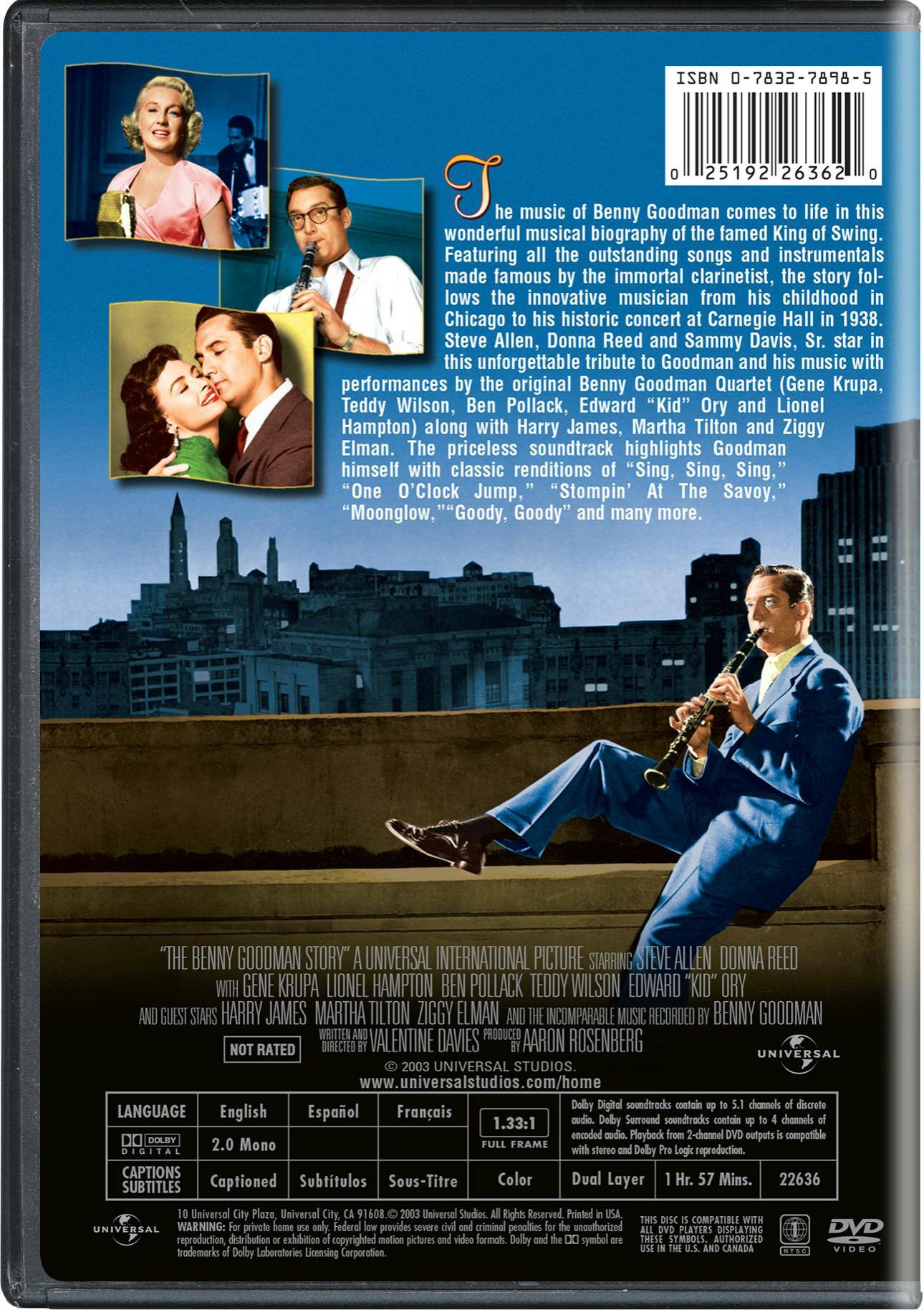 Angle. The Benny Goodman Story [DVD].