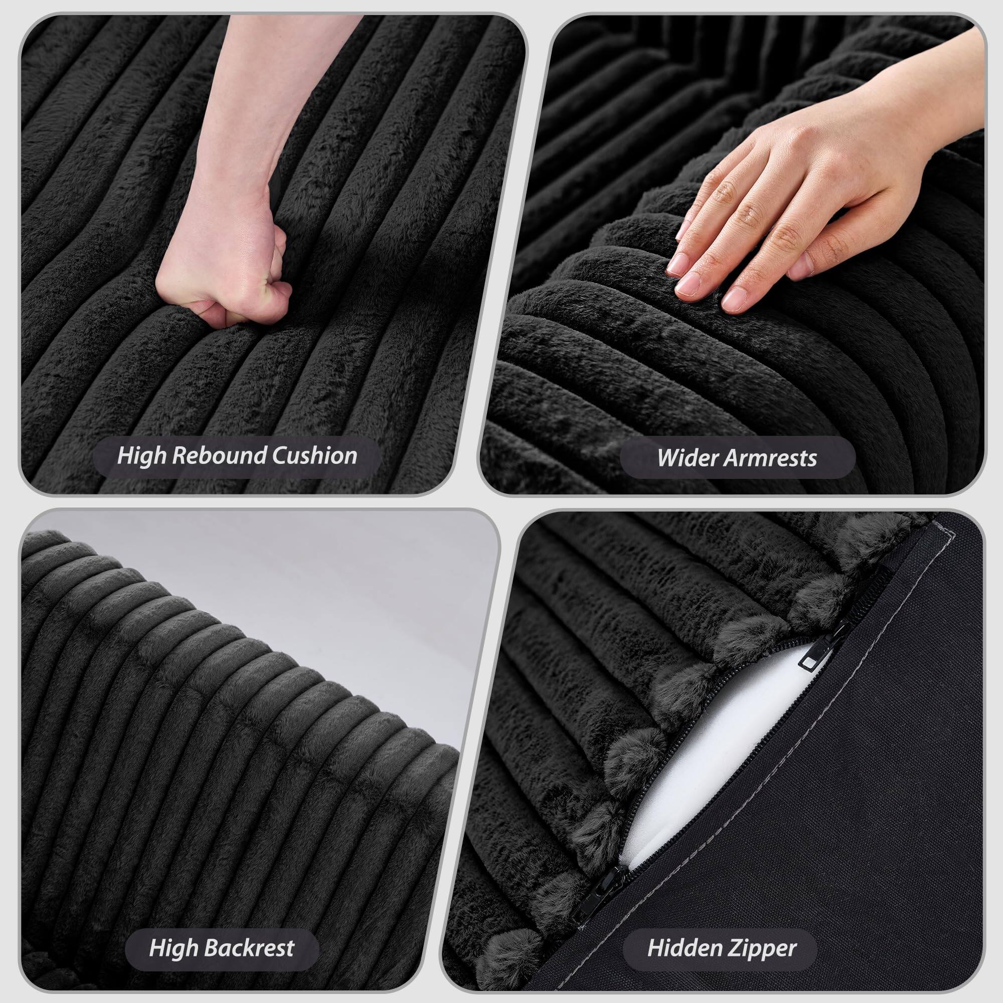 - High Rebound Cushion
- Wider Armrests
- High Backrest
- Hidden Zipper