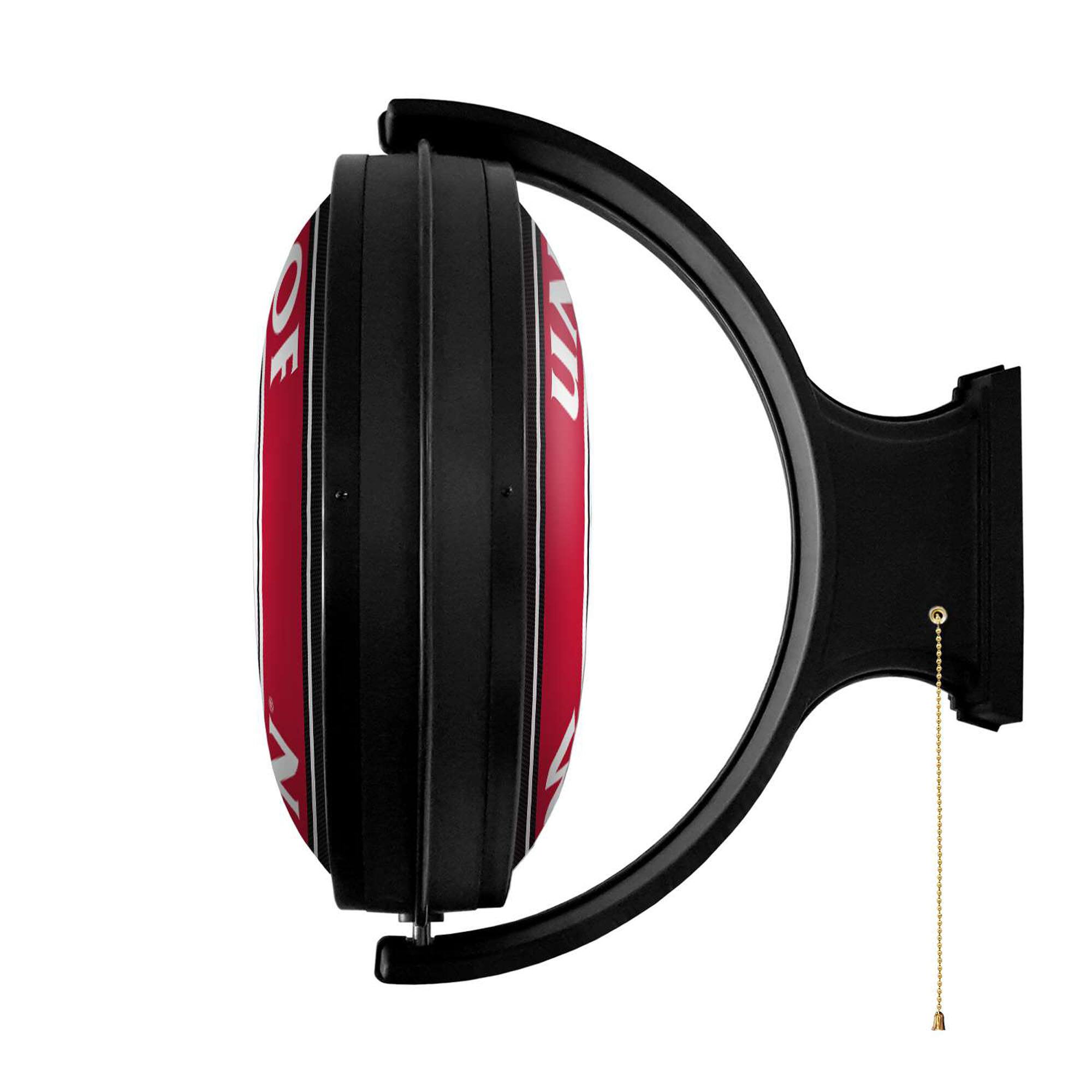 Alt View 3. The Fan-Brand - Wisconsin Badgers Team 21'' x 23'' Rotating Lighted Wall Sign - Multicolor.