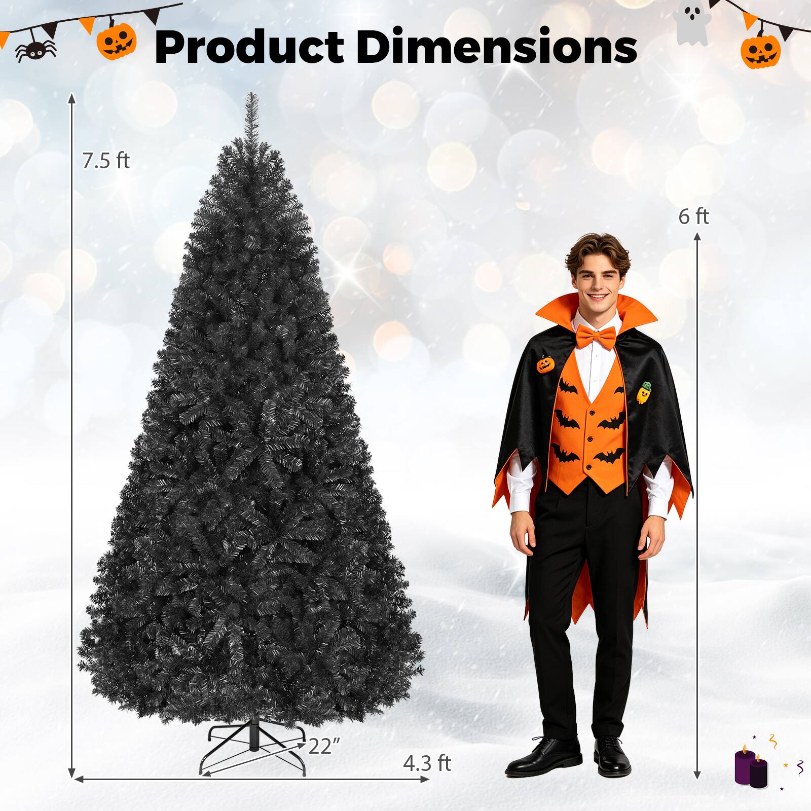 Product Dimensions
7.5 ft
6 ft
22"
4.3 ft
