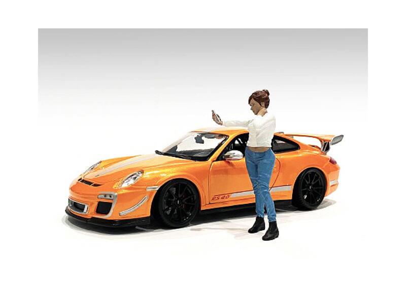 Alt View 2. American Diorama - "Car Meet 1" Figurine I for 1/24 Scale Models by American Diorama.