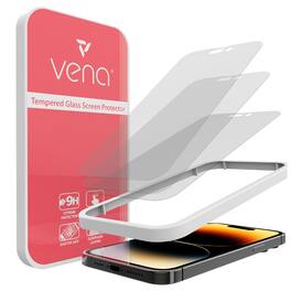 Vena - 3 Pack For iPhone 14 Pro Screen Protector, 2.5D 0.3mm Tempered Glass Screen Protector For iPhone 14 Pro - Clear