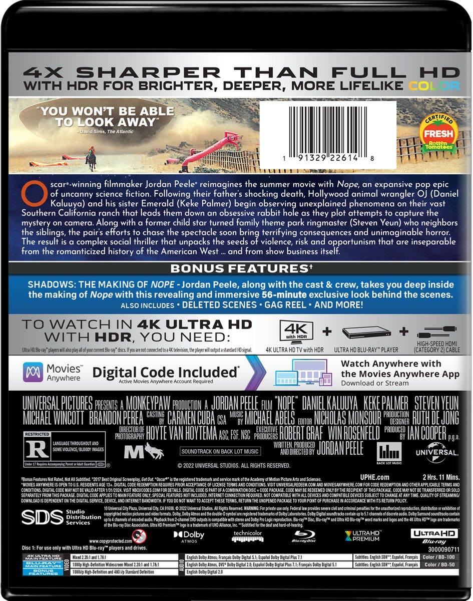 Back. Nope (4K Ultra HD + Blu-ray) [UHD].
