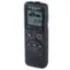 The text on the image reads "OME SYSTEM VN-541PC 123/23 REC 12:34 P/O IN +". This text is likely a description or information about the device, which is a black and silver cell phone. The text suggests that the device has a built-in recorder function and is currently displaying the time of 12:34.