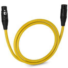 Lyxpro - 3 ft Balanced XLR Cable, Male to Female, 3 Pin Microphone Cable - Yellow