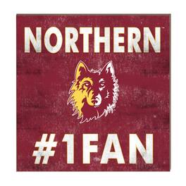 Jardine - Northern State University Wolves 10" x 10" #1 Fan Plaque - Red