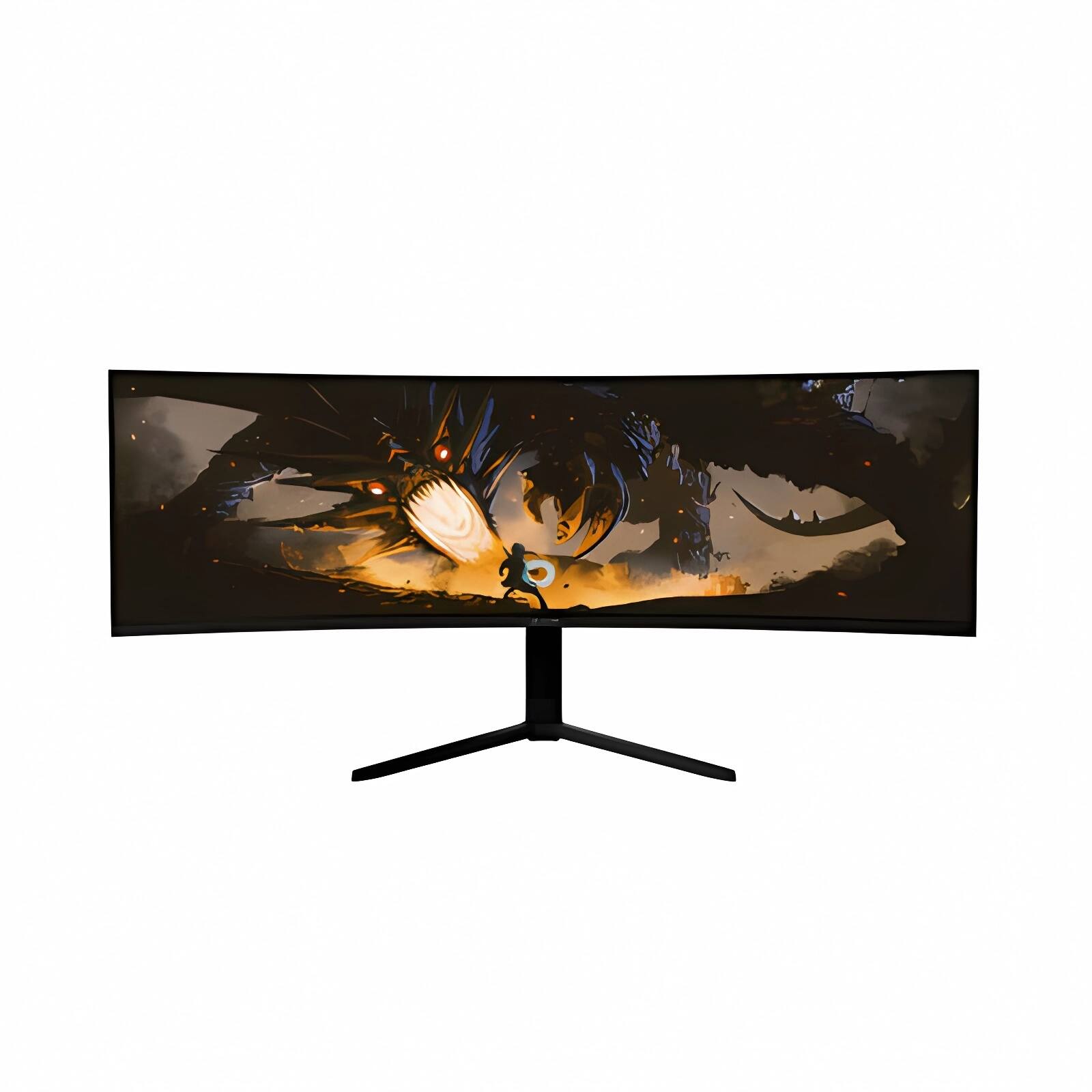 Alt View 2. Arozzi - Arozzi – Nova 49" Curved VA Dual QHD 165Hz Super Ultrawide Gaming Monitor – Black - Black.