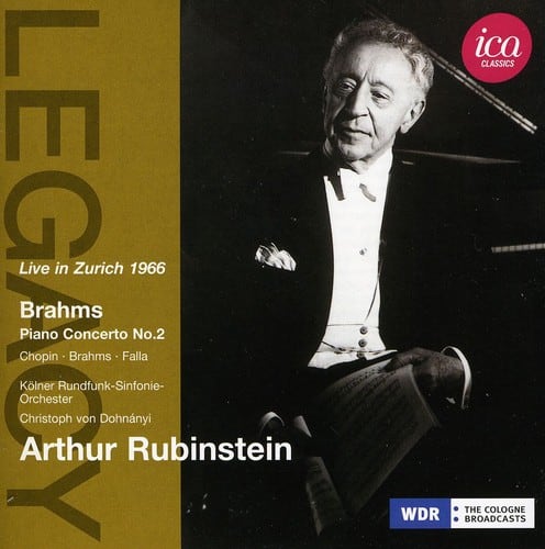 Artur Rubinstein - Brahms Piano Concerto No. 2  - COMPACT DISCS