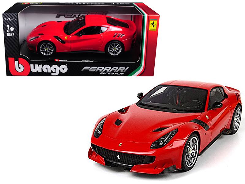 Ferrari F12 TDF 1/24 Diecast Model Car by Bburago - Red