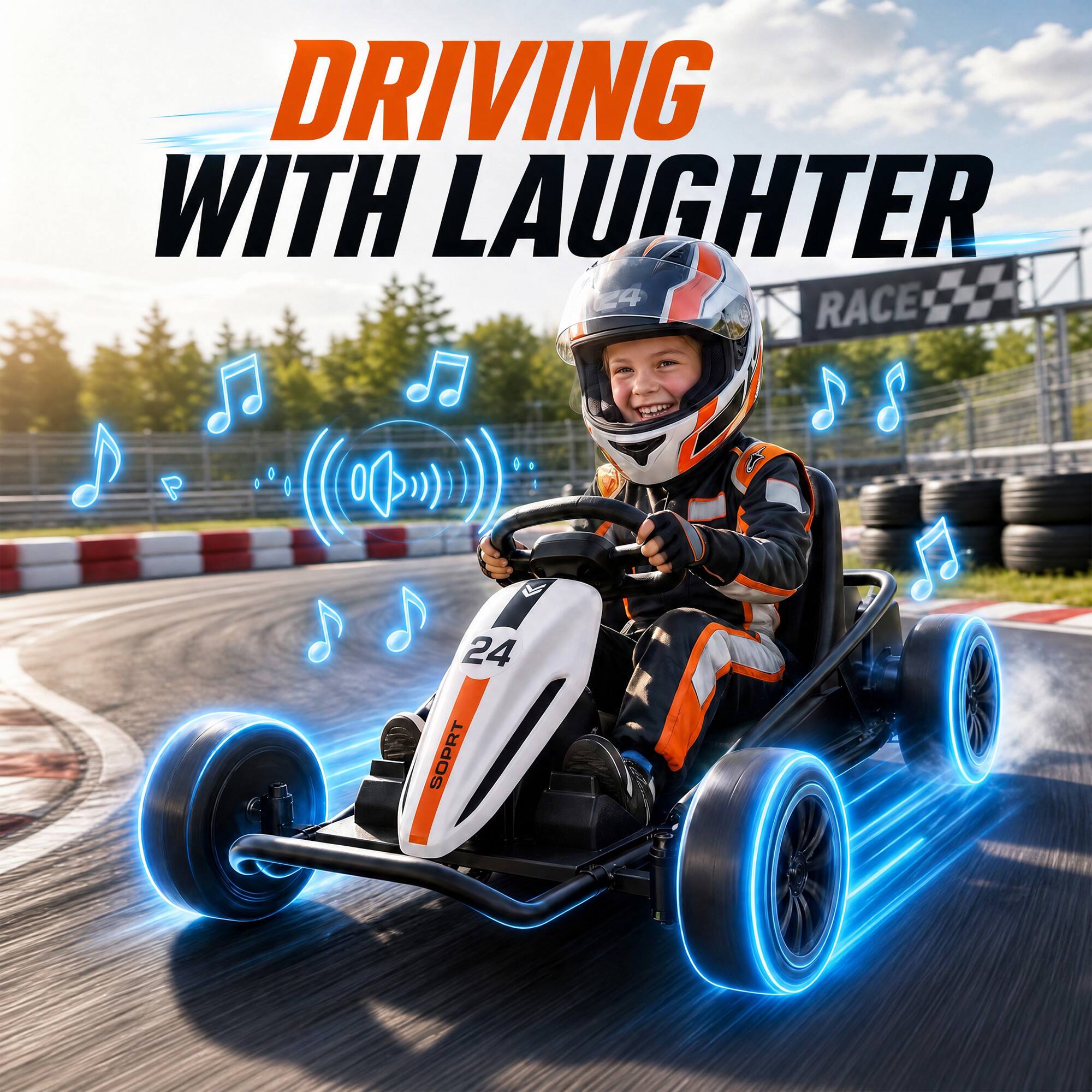 Qaba Electric Drift Go Kart for Kids with Dual Motors, Soft Start, PU ...