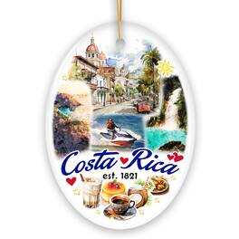 OrnamentallyYou - Marvelous Tropical Costa Rica Landmarks Ornament Artistic Paradise Christmas Souvenir Version 2 - Multi-colored