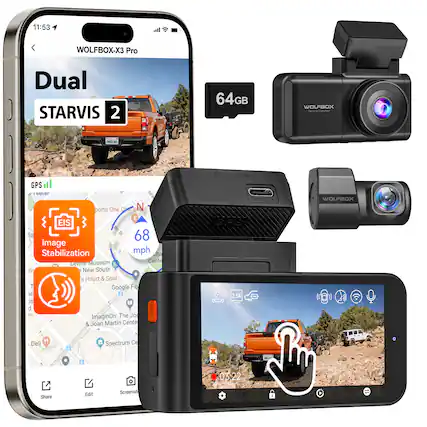 11:53 WOLFBOX-X3 Pro Dual STARVIS 2 64GB WOLFBOX - GPS all better EIS Image Stabilization 68 mph New South Museum Center's Heart & Soul Google Fit ImaginOn: The Joan Martin Center & Joan Martin POWER 2.5K 03:22 Share Edit Screensh
