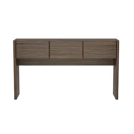 Front. TinyHomie - Console Table in Walnut Brown - Walnut Brown.