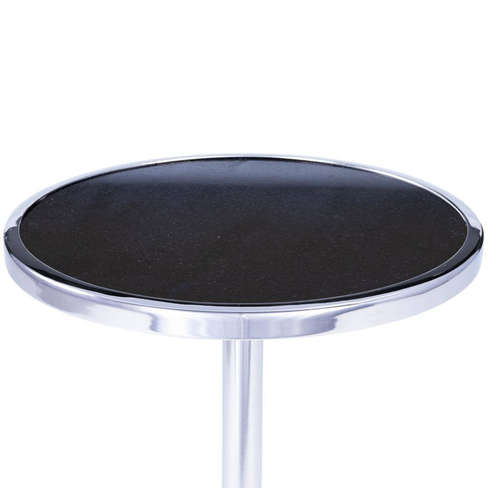 Butler Specialty Sash Metal & Marble Side Table Silver - Best Buy