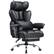 Front. GTPlayer - Big and Tall Gaming Chair Wide Ergonomic Office Chair with Deluxe Embossing Leather Computer Chair,Black - Black.
