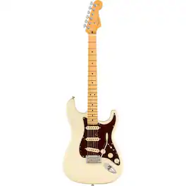 Fender - American Professional II Stratocaster Electric Guitar, Maple Fingerboard, Olympic White