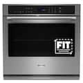 Maytag - 30 inch Built-In Single Electric Convection Wall Oven with Air Fry - Stainless Steel