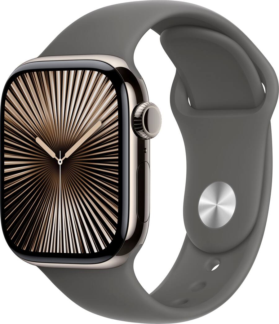 Apple Watch Series 10 (GPS+Cellular) 42mm Titanium Case with Apple Watch Series 10 (GPS+Cellular) 42mm Titanium Case with