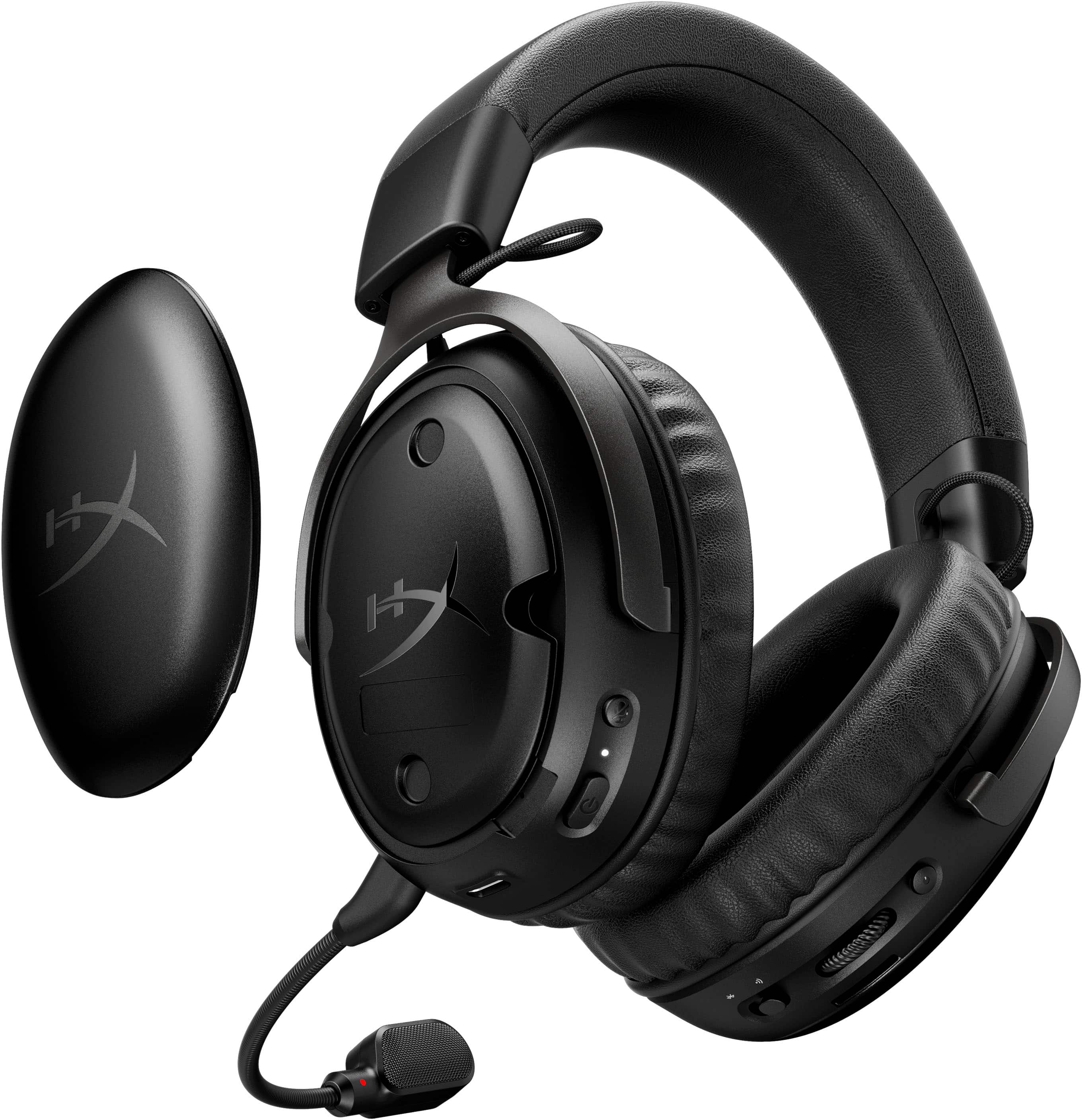Alt View 13. HyperX - Cloud III S Wireless Gaming Headset for PC, PS5, PS4, Nintendo Switch, Mac, and Mobile - Black.