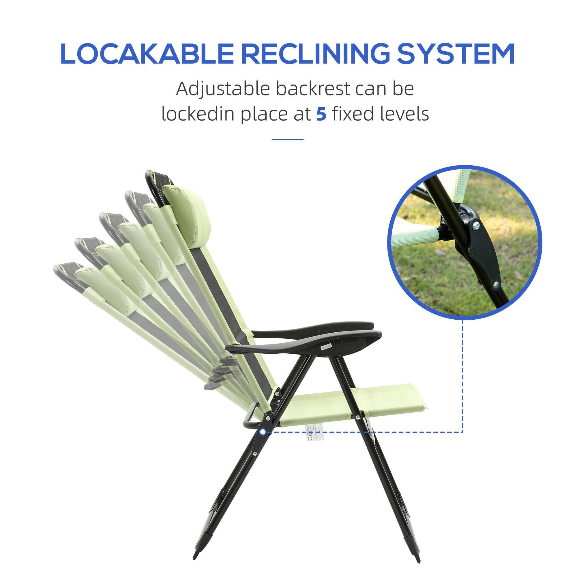 LOCAKABLE RECLINING SYSTEM
Adjustable backrest can be lockedin place at 5 fixed levels