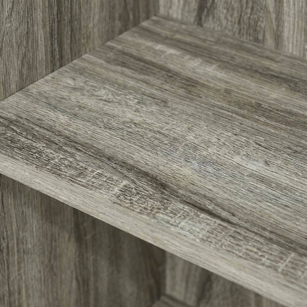 Alt View 1. FurniFact - Reversible 11-Cube Open Shelf Bookcase with French Oak Finish - French Oak.